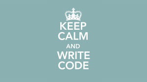 Keepcalmwritecode